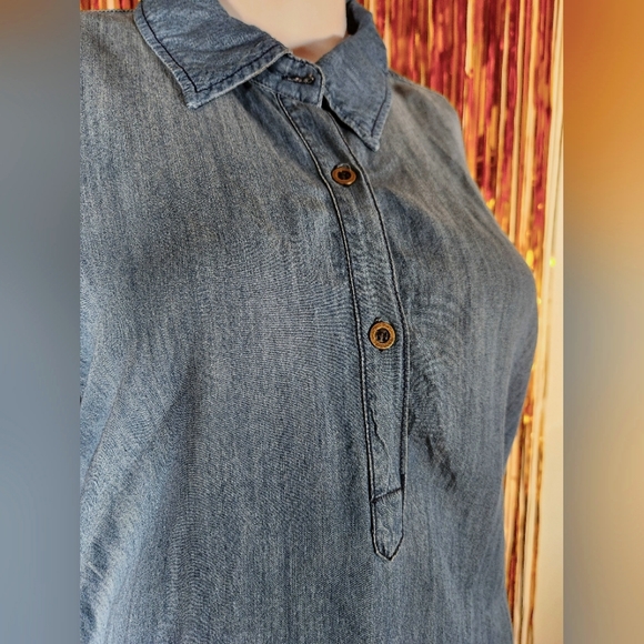 Leshop Large Denim Button-Down Dress - Picture 3 of 8